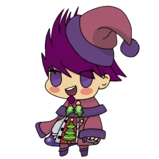 😊 Chibi, Cartoon, Weihnachten, Festlich, Süß, Ornament whatsapp sticker