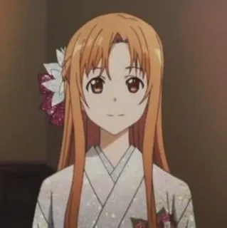 🍂 Asuna Yuuki Sword Art Online Anime, Karakter, Sword Art Online, Asuna Yuuki whatsapp sticker