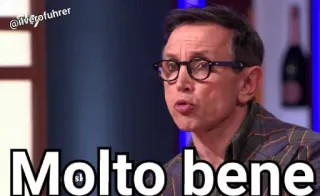 👌 Molto bene italiano, frase, muito bem, bem feito, positivo telegram sticker