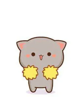 🕺 cat, cute, sticker, kawaii, animal, cartoon whatsapp sticker