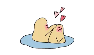 🐛 amor, dibujos animados, lindo, corazones, cariño, relación, familia whatsapp sticker