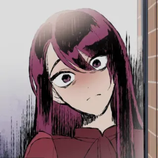 😶 Cartoon, Frau, Schockiert, Anime, Manga, Porträt whatsapp sticker