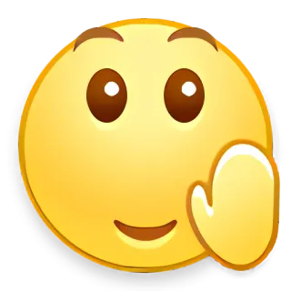 🦇 Emoji, Sourire, Salutation, Signe de la main telegram sticker