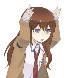 👻 anime, słodki, zmieszany, kreskówka, dziewczyna telegram sticker