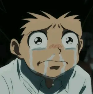 😭 Gon Freecss Hunter x Hunter anime, menangis, sedih, Gon, HunterxHunter telegram sticker