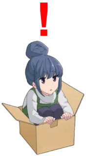 ❗️ 动漫, 女孩, 盒子, 可爱 telegram sticker