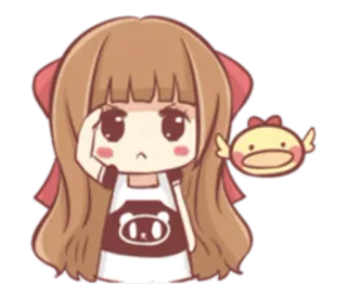 👍 Anime Mädchen, Cartoon, Sticker, Süß, Chibi telegram sticker