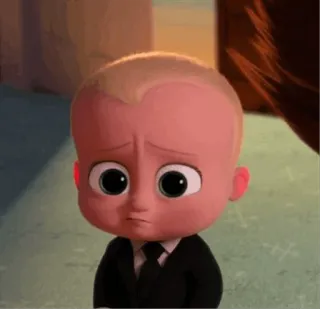 😔 Boss Baby The Boss Baby em bé, bộ đồ, hoạt hình, phim whatsapp sticker