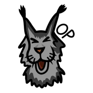 Мейн-Кун Скай telegram stickers