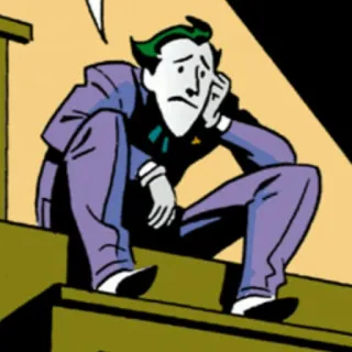 📎 The Joker Joker, Batman, DC Comics, Bösewicht, Comic, Cartoon, Superbösewicht telegram sticker