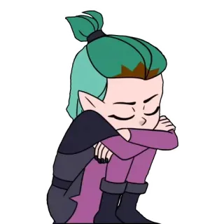 😖 Amity Blight The Owl House Amity Blight, anime, cartoon, The Owl House, Disney, sad telegram sticker