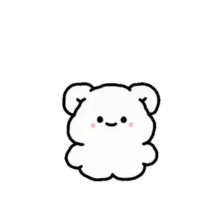 💬 fofo, urso, animal, desenho animado, kawaii, adorável whatsapp sticker