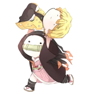 😑 Nezuko Kamado Demon Slayer Anime, Demon Slayer, Nezuko, Nezuko Kamado, Chibi, Kawaii, Mangá telegram sticker
