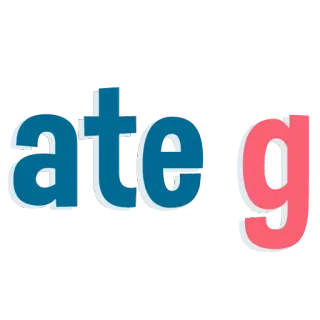 👧 ateg letra, tipografía, colorido, diseño telegram sticker