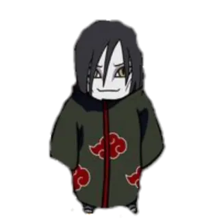 Мини Акацуки telegram stickers