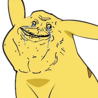 😭 Pikachu ปิกาจู, มีม, ตลก, ล้อเลียน, การ์ตูน telegram sticker