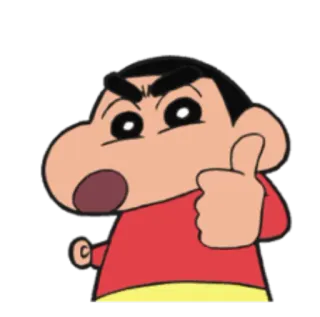 👍 Shin-chan Crayon Shin-chan Anime, Crayon Shin Chan, Dibujos animados, Personaje, Divertido, Positivo telegram sticker