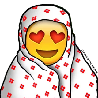 😍 Emoji, Liefde, Hartjesogen, Overweldigd telegram sticker