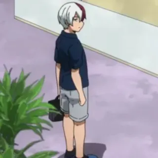 ❄️ Shoto Todoroki My Hero Academia Anime, My Hero Academia, Shoto Todoroki, Postać telegram sticker