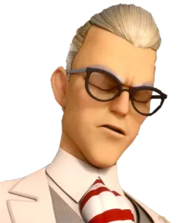 😒 Gabriel Agreste Miraculous Ladybug Gabriel Agreste, Miraculous Ladybug, méchant, créateur de mode, sérieux telegram sticker