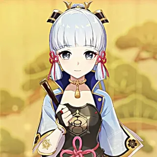 ❄️ Ayaka Genshin Impact Anime, Video game, Karakter, Fanart, Lucu telegram sticker