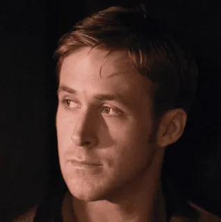 😏 Ryan Gosling актер, знаменитость, портрет, мужчина telegram sticker