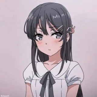🐰 Mai Sakurajima Rascal Does Not Dream of Bunny Girl Senpai anime, girl, cute, sakurajima, bunny girl senpai, mai telegram sticker