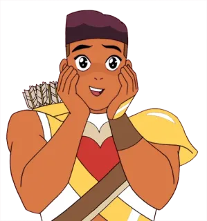😍 Bow She-Ra and the Princesses of Power cartoon, bow, she-ra, character, archer, animated telegram sticker