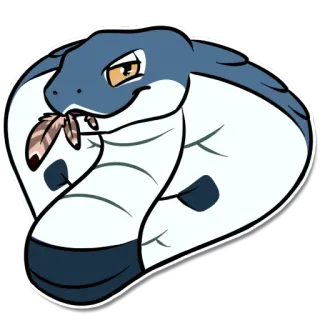 🍗 serpiente, cobra, pluma, animal, reptil whatsapp sticker