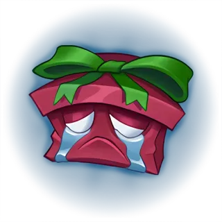 😢 sad, gift, cry, cartoon, emotions, present telegram sticker