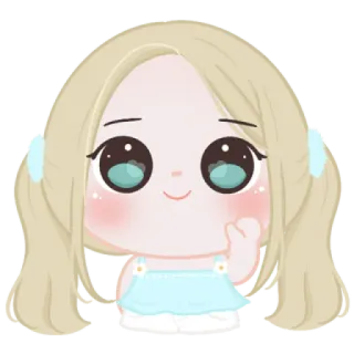 🍬 lindo, chica, dibujos animados, personaje, kawaii telegram sticker