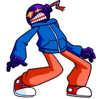 ⬅️ Whitty personnage, Whitty, jeu vidéo, Friday Night Funkin, mod telegram sticker
