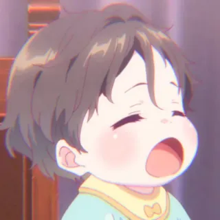 🍼 baby, child, cute, infant, toddler, yawning whatsapp sticker