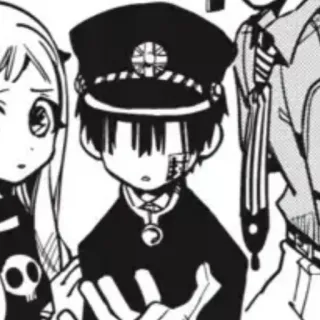 🍚 Hanako Toilet-bound Hanako-kun hanako kun, toilet bound hanako kun, anime, manga, ghost, supernatural, school uniform telegram sticker