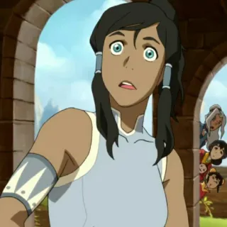 😨 Korra The Legend of Korra Kreskówka, Avatar, Korra, Nickelodeon, Postać, Serial TV, Avatar: Legenda Aanga telegram sticker