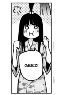 😠 GEEZ! Anime, Manga, Karakter, Kesal whatsapp sticker