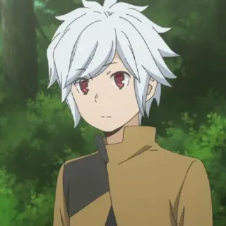 😐 Bell Cranel Is It Wrong to Try to Pick Up Girls in a Dungeon? Anime, Fantasía, Aventura, Bell Cranel, Mazmorra, Pelo Blanco, Ojos Rojos telegram sticker