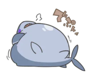 😰 Tubarão, Desenho animado, Fofo, Animal, Mar telegram sticker