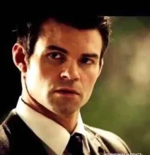 🤔 Elijah Mikaelson The Vampire Diaries osoba, mężczyzna, wampir, aktor, portret, poważny telegram sticker