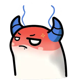 😡 sticker, monster, angry, demon, cute telegram sticker