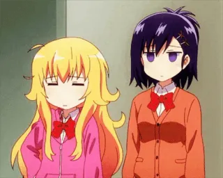 😑 anime, characters, cartoon, funny, cute, bored telegram sticker