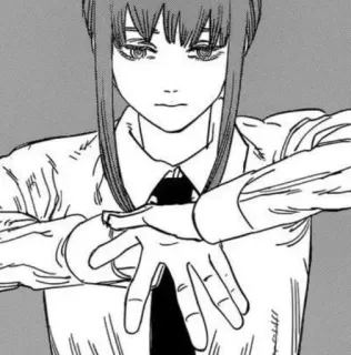 🤍 Makima Chainsaw Man Anime, Manga, Donna, Makima, Chainsaw Man, Personaggio, Ragazza whatsapp sticker