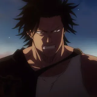 🚬 Yami Sukehiro Black Clover Anime, Charakter, Black Clover, Yami Sukehiro, Manga whatsapp sticker
