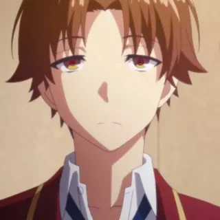 ✨ Ayanokoji Kiyotaka Classroom of the Elite Anime, Scuola, Studente, Serio, Kiyotaka telegram sticker