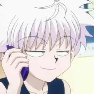 😄 Killua Zoldyck Hunter x Hunter Killua, anime, hunter x hunter, cartoon, character, phone telegram sticker