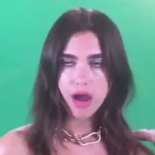 😜 женщина, человек, портрет, ожерелье, красота telegram sticker