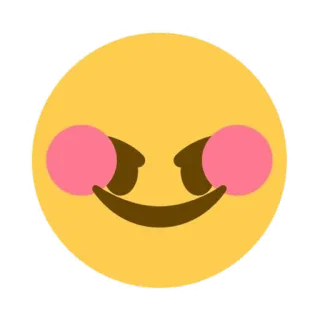 😊 emoji, smiley, blush, face, cute, yellow telegram sticker