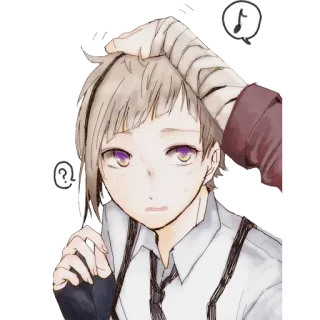😅 Atsushi Nakajima Bungo Stray Dogs Anime, Charakter, Atsushi Nakajima, Bungo Stray Dogs telegram sticker