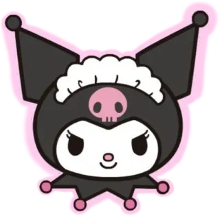 🤗 Kuromi Kuromi, Sanrio, personagem, fofo, kawaii, adesivo telegram sticker