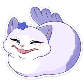 ☺️ chat, autocollant, dessin animé, mignon, animal whatsapp sticker